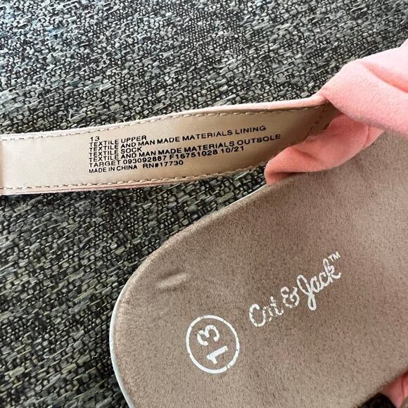 Cat & Jack girls size 13 sandals, peach - Picture 3 of 5